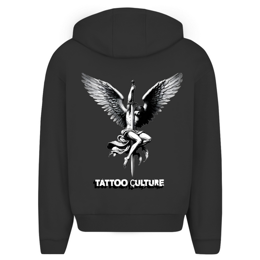 Herren Oversize Zipper Hoodie Angel