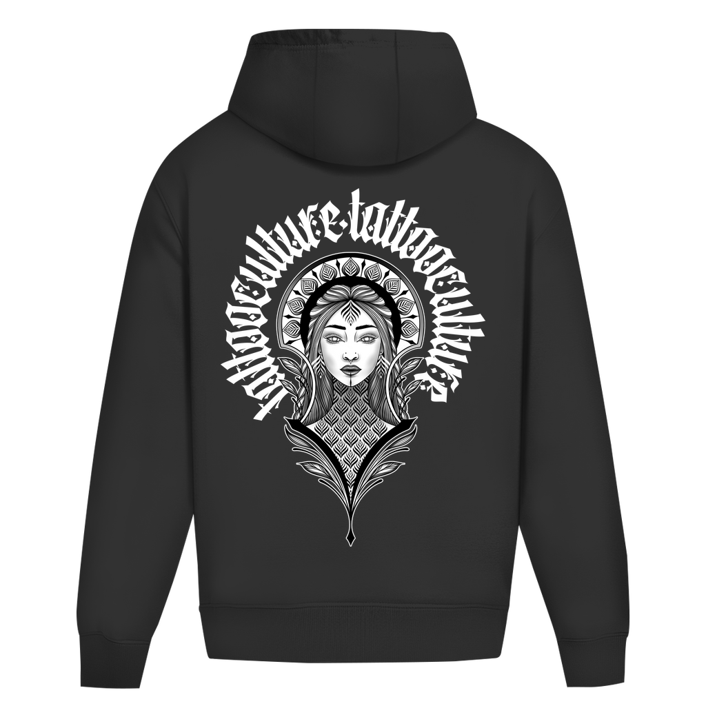 Herren Oversize Hoodie Ohne Kordel Frau - Tattoo - Culture