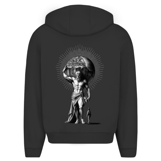 Herren Oversize Zipper Hoodie Atlas - Tattoo - Culture