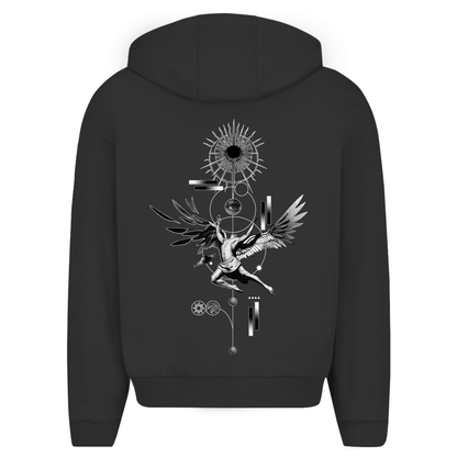 Herren Oversize Zipper Hoodie Engel - Tattoo - Culture