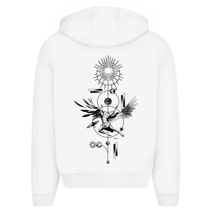 Herren Oversize Zipper Hoodie Engel - Tattoo - Culture