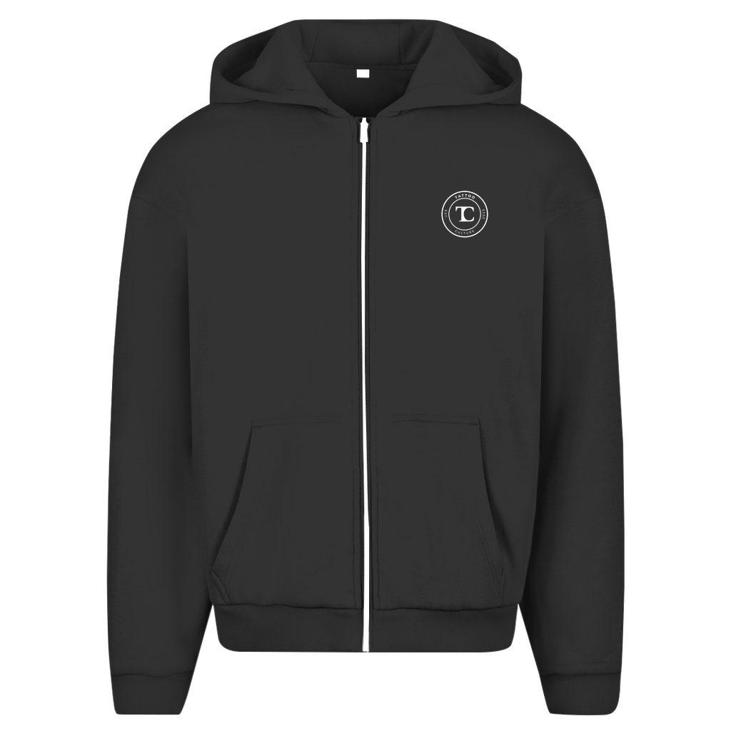 Herren Oversize Zipper Hoodie Greek - Tattoo - Culture
