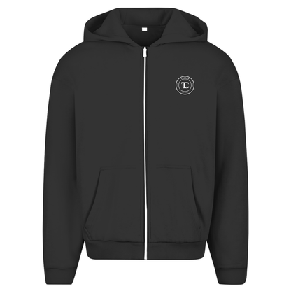 Herren Oversize Zipper Hoodie Greek - Tattoo - Culture