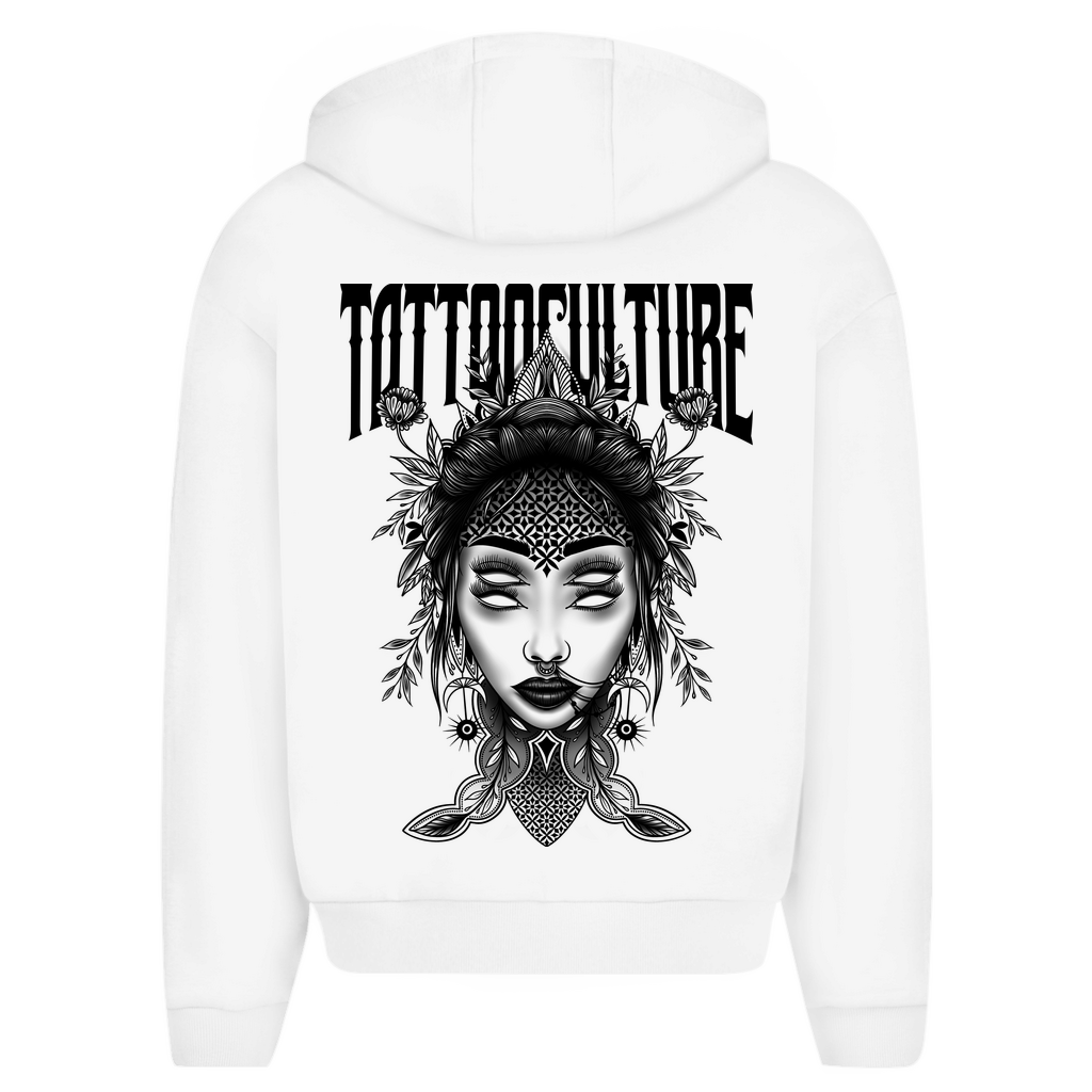 Herren Oversize Zipper Hoodie Medusa - Tattoo - Culture