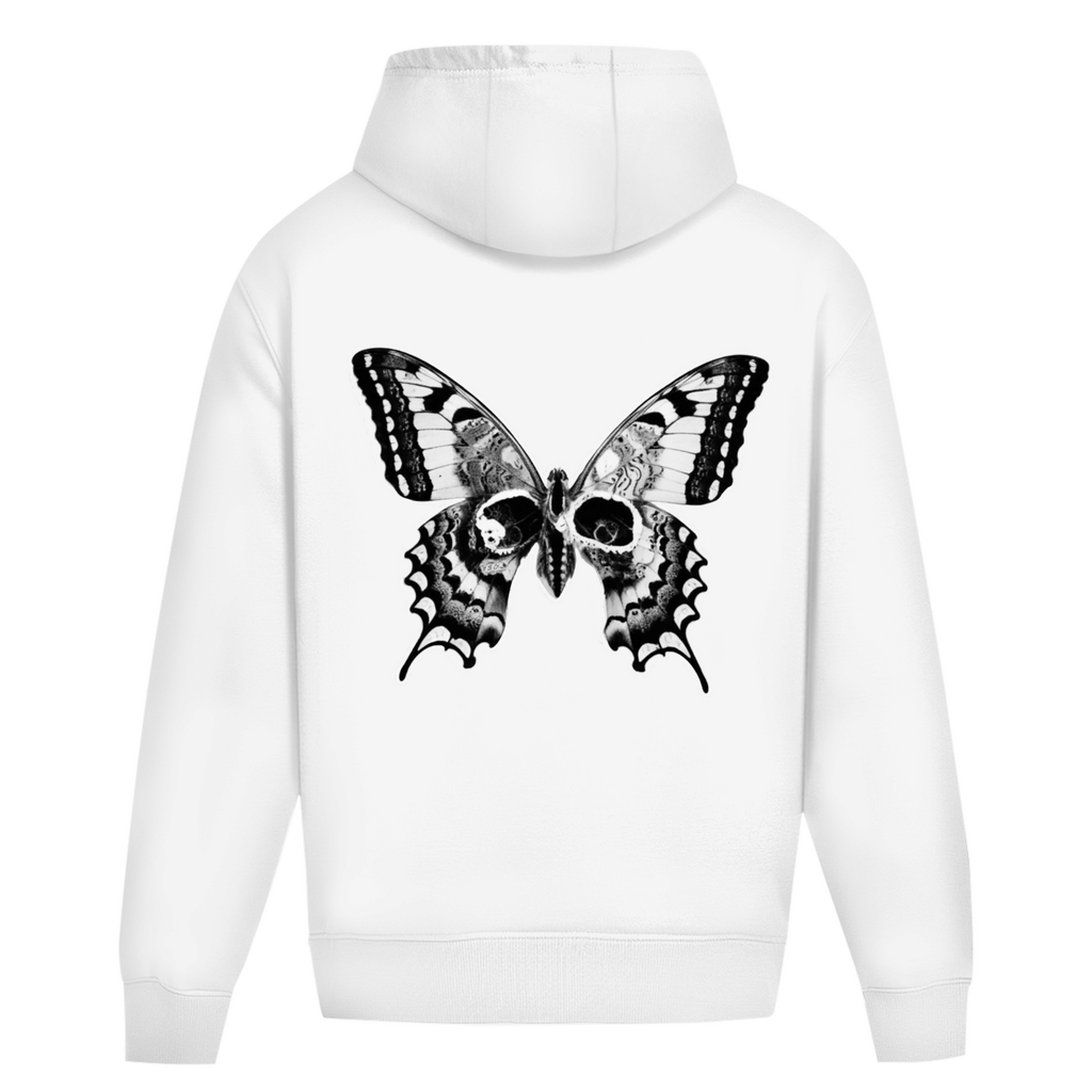 Oversize Hoodie Ohne Kordel Motte weiß - Tattoo - Culture