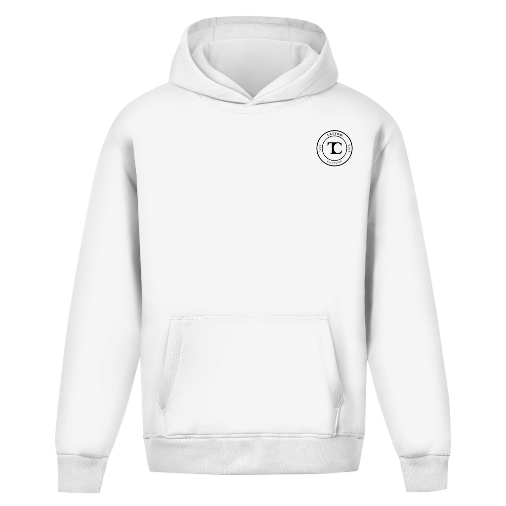 Oversize Hoodie Ohne Kordel Motte weiß - Tattoo - Culture
